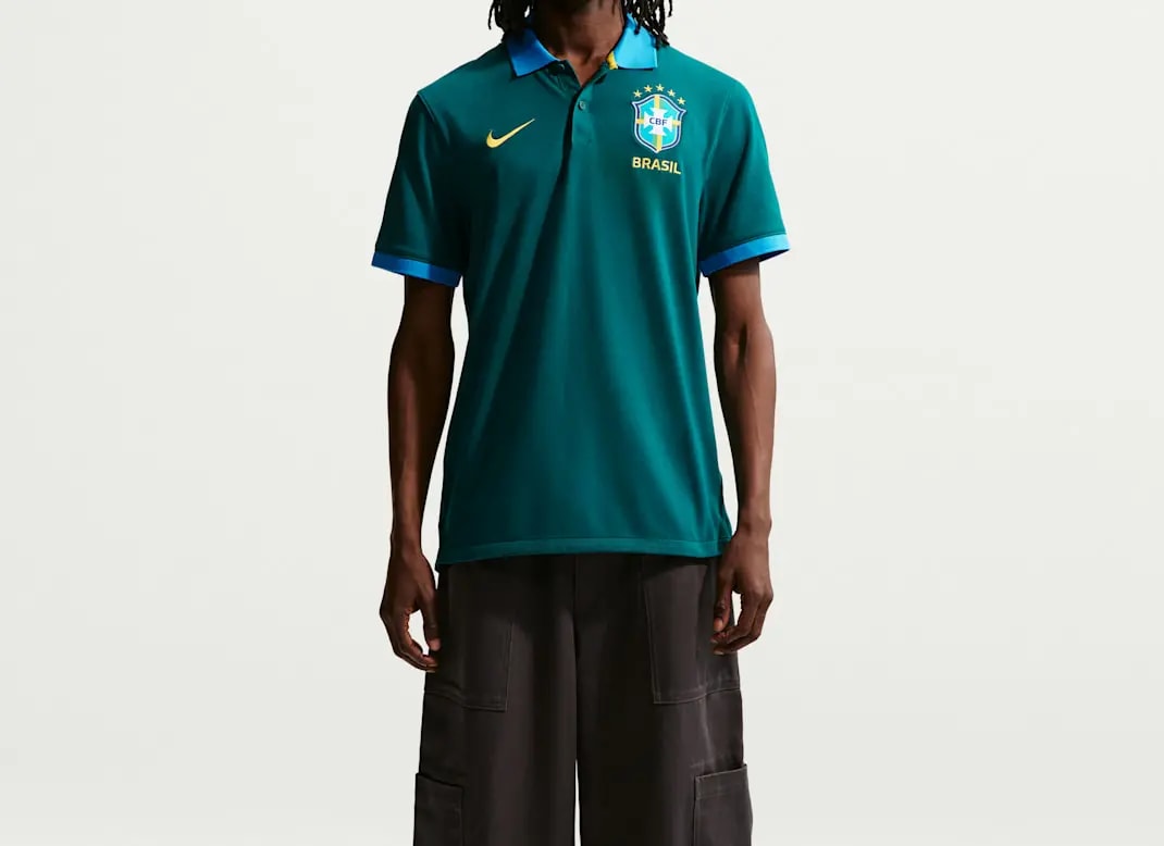 Áo Nike Brazil The Nike Polo 'Geode Teal' IB6200-381 — ảnh 4