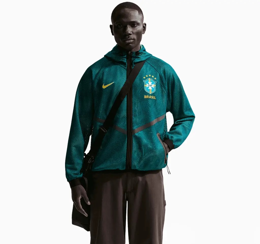 Áo Nike Brazil Dri-FIT Soccer Anthem Jacket IH1757-369 — ảnh 4