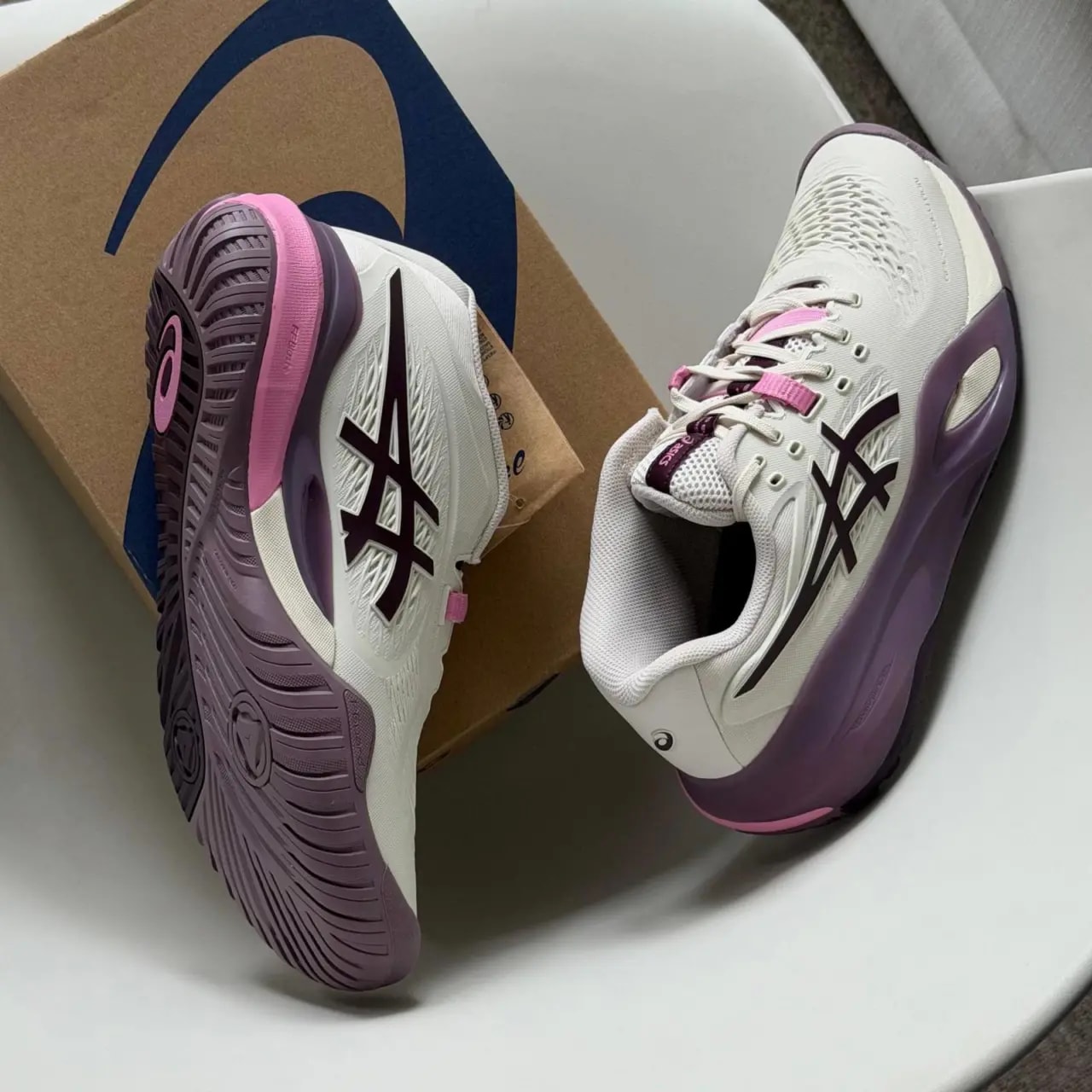 Giày Asics Gel-Resolution X 'Soft Oat' 1042A279-250 — ảnh 4