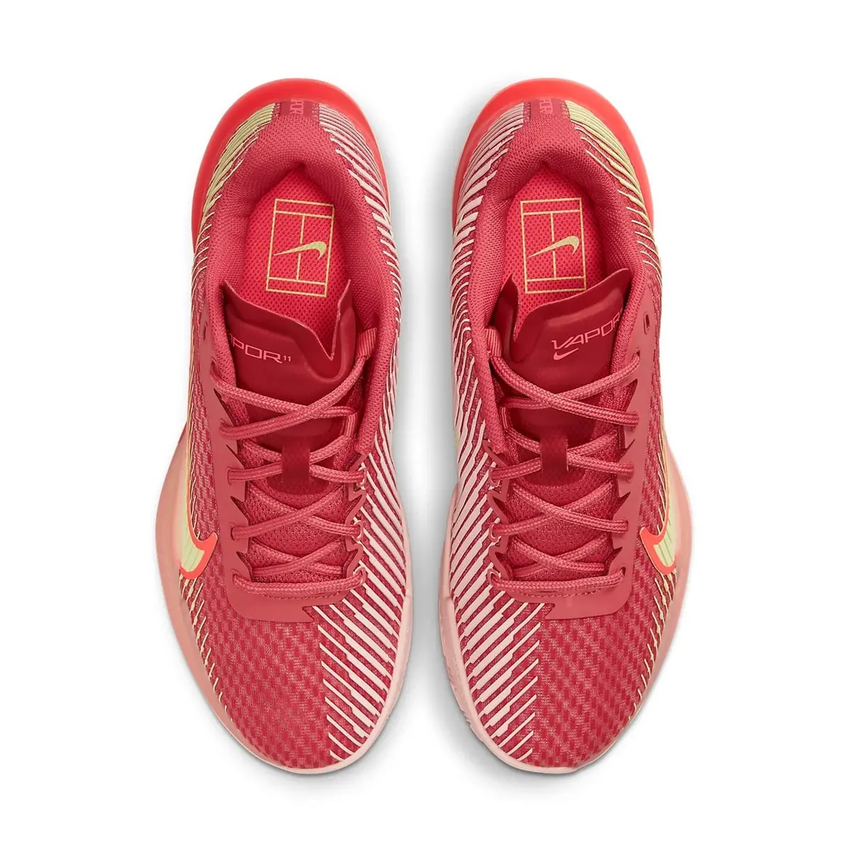 Giày Nike Court Air Zoom Vapor 11 'Red Yellow'Women's DV2015-600 — ảnh 4