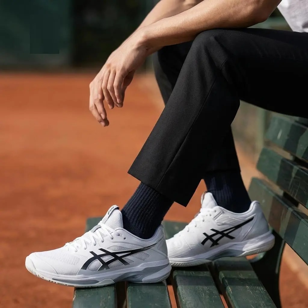 Giày Asics Solution Speed FF 4 'White Black' 1041A532-100 — ảnh 2