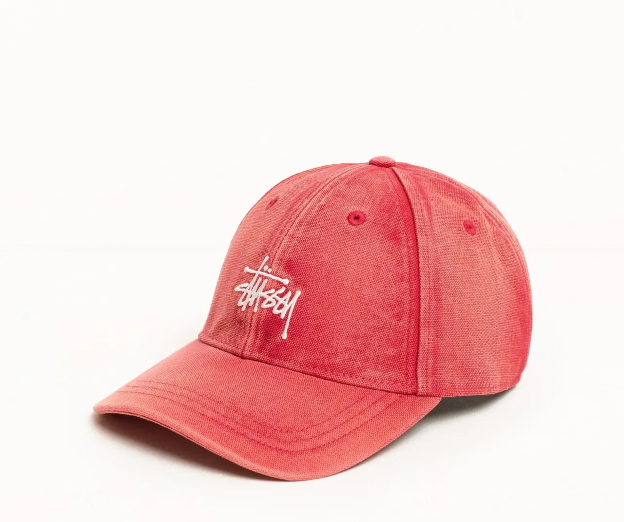 Mũ Stüssy Basic  Washed Canvas 'Red' 1311210-RED — ảnh 3