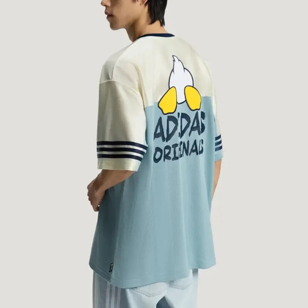Áo Adidas x Disney Donald Duck Jersey 'Ivory Ash Grey' KU3106 — ảnh 5