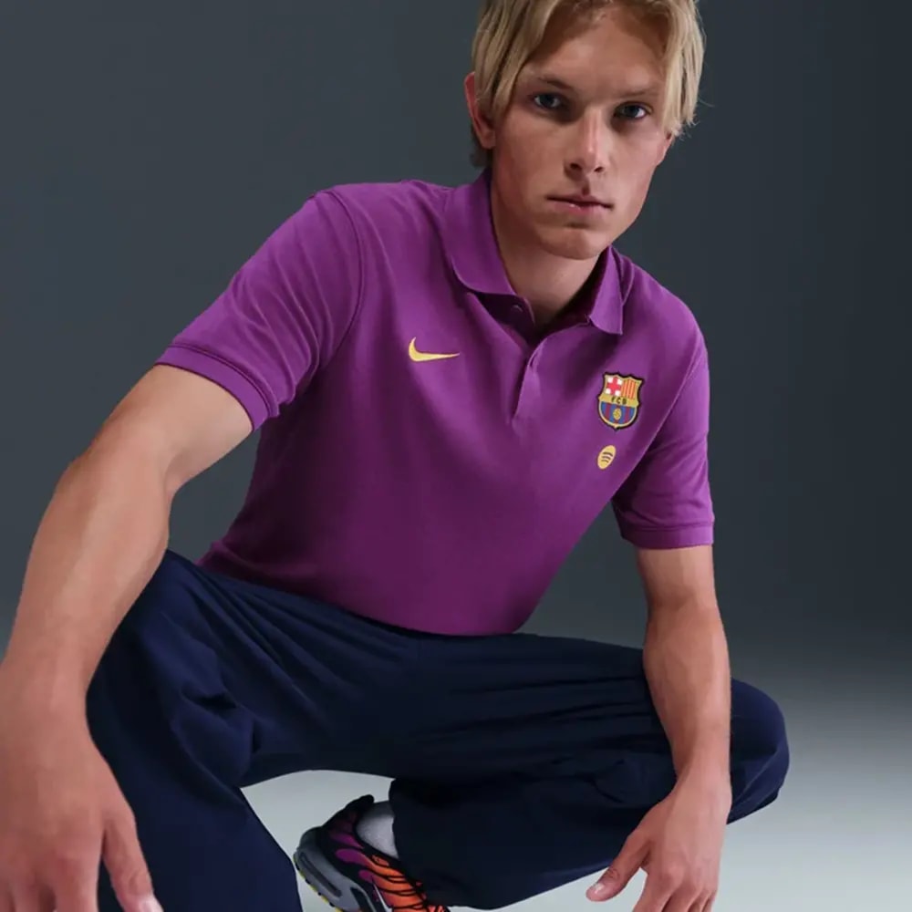 Áo Nike x F.C. Barcelona 'The Nike Polo' HJ6272-596 — ảnh 5