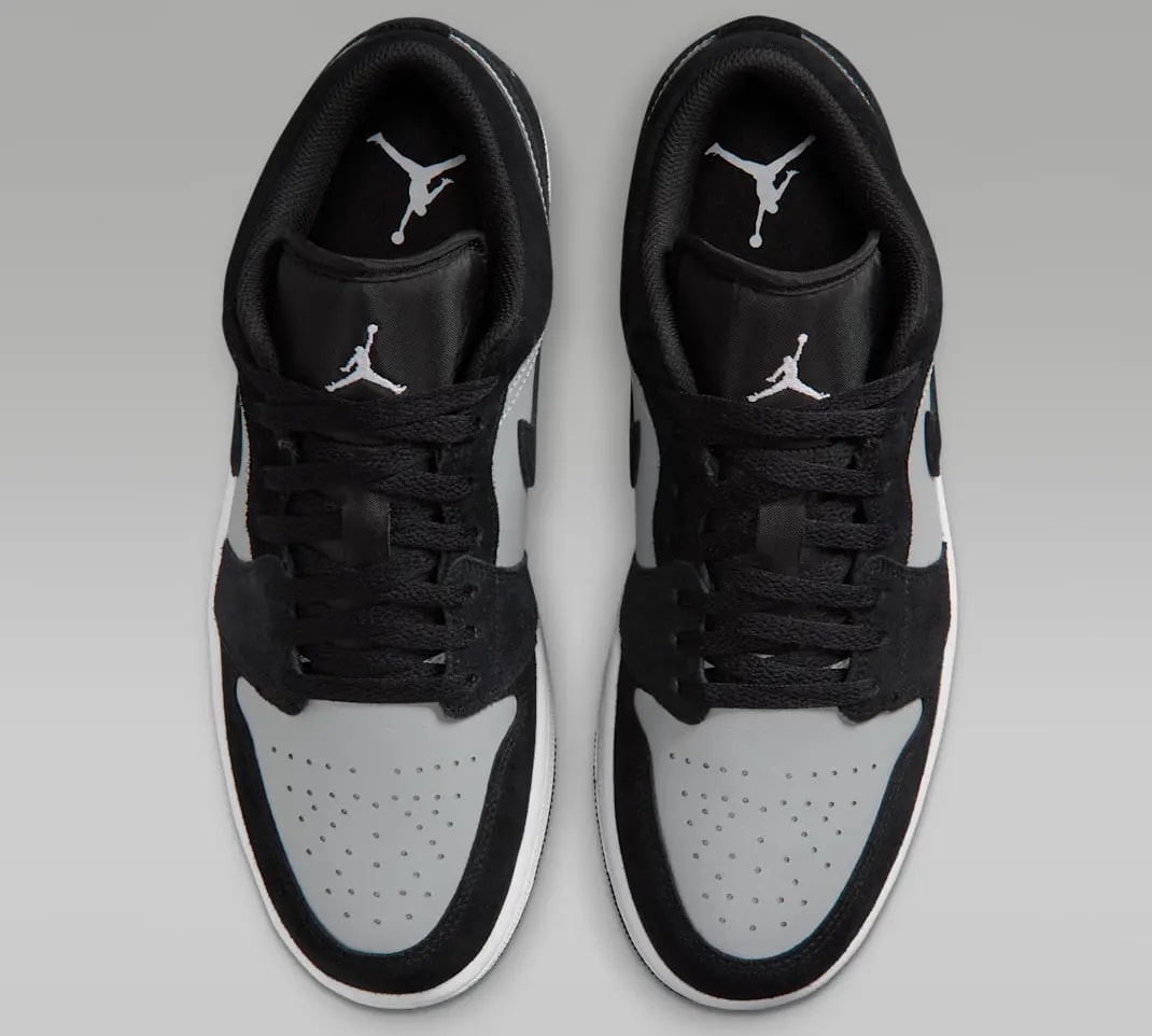Giày Nike Air Jordan 1 Low 'Black White Grey' 553558-048 — ảnh 3