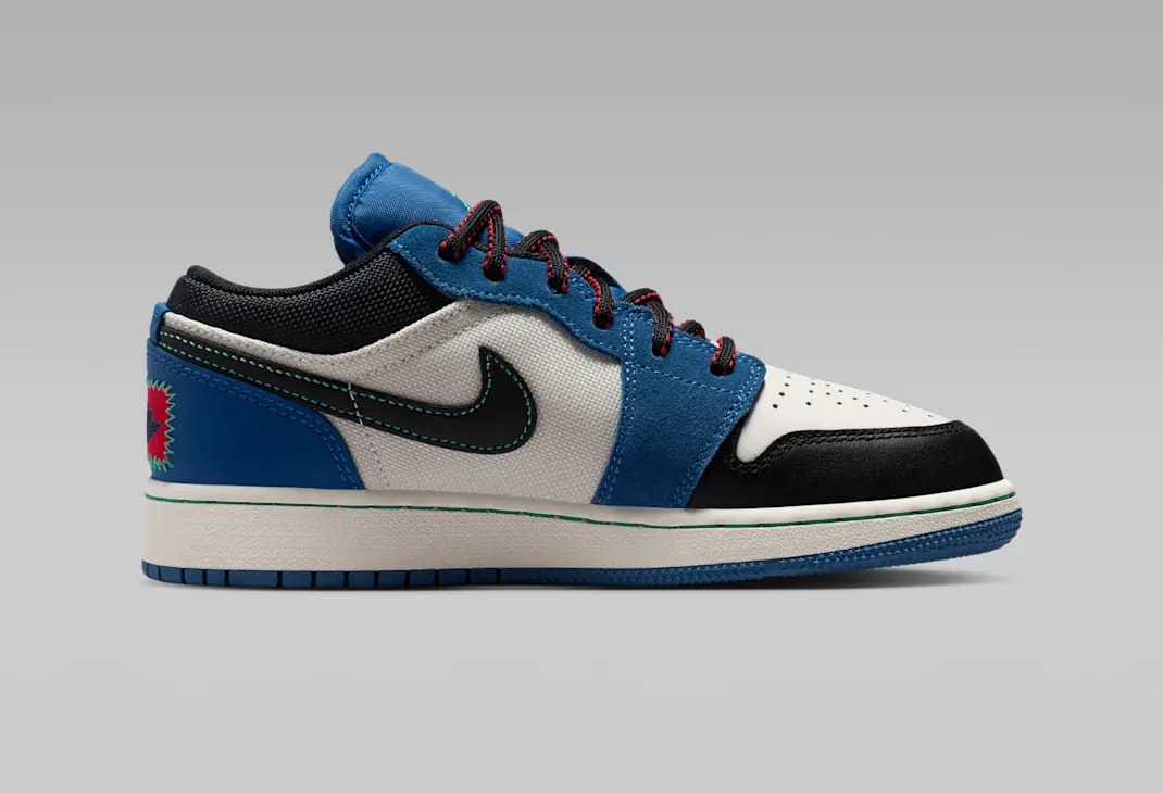 Giày Nike Air Jordan 1 Low SE 'Blue Black' IO2062-400 — ảnh 2