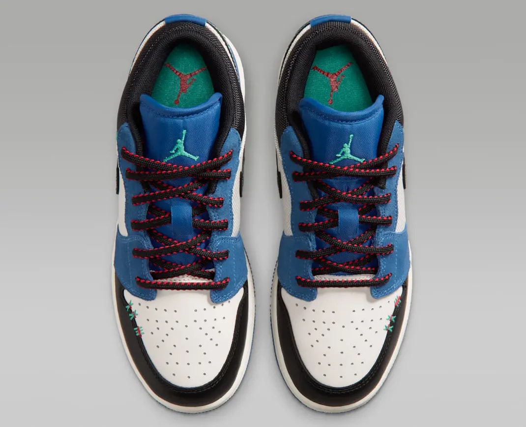 Giày Nike Air Jordan 1 Low SE 'Blue Black' IO2062-400 — ảnh 3