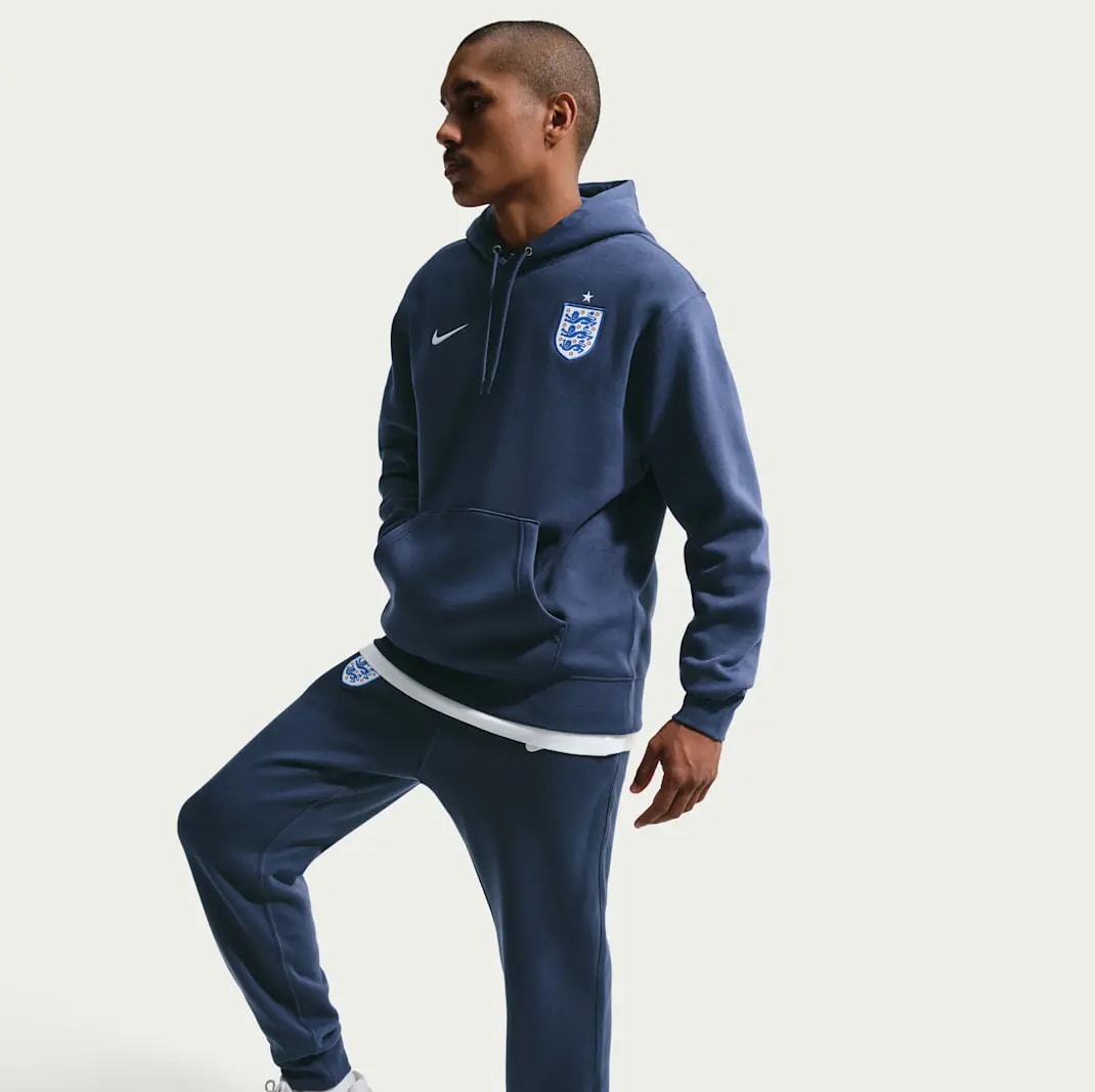 Áo Nike England 2026 Club Hoodie 'Midnight Navy White' IB6297-410 — ảnh 4