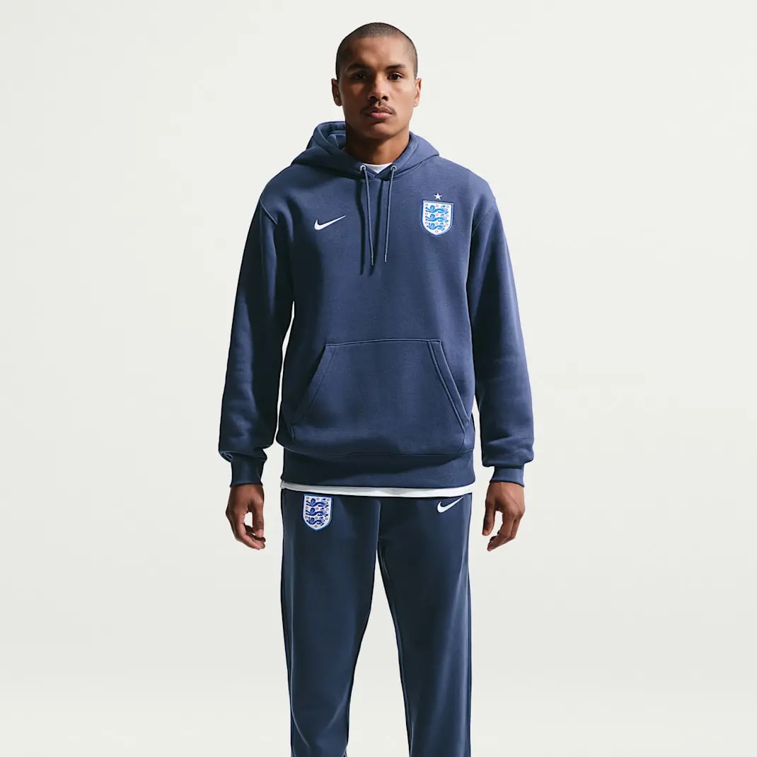 Áo Nike England 2026 Club Hoodie 'Midnight Navy White' IB6297-410 — ảnh 2