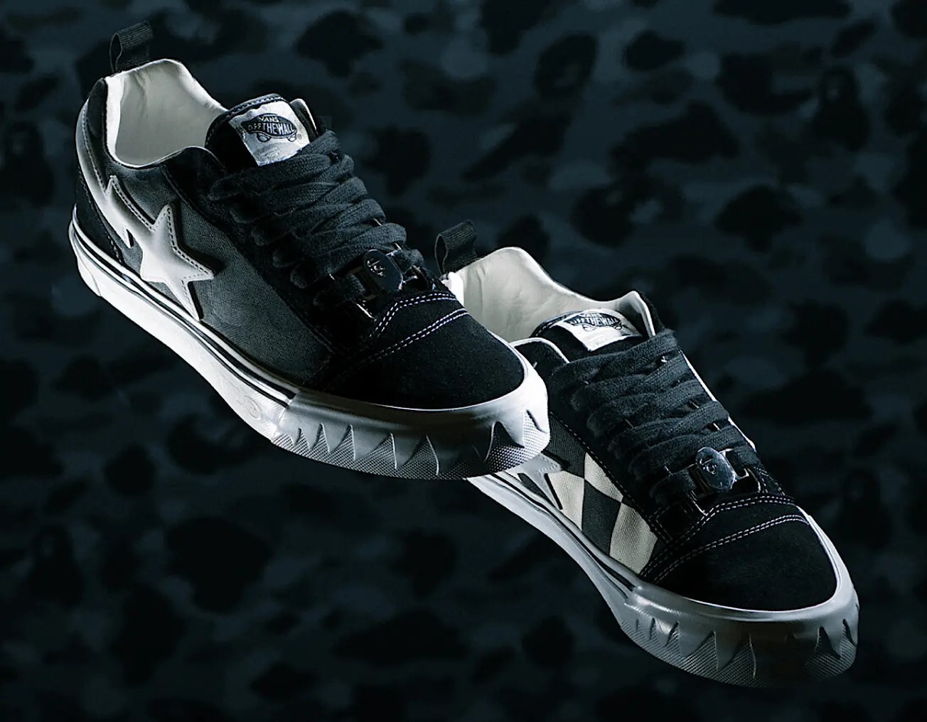 Giày Vans x BAPE Knu Skool 'Camo Black' VN000Z3929B — ảnh 3