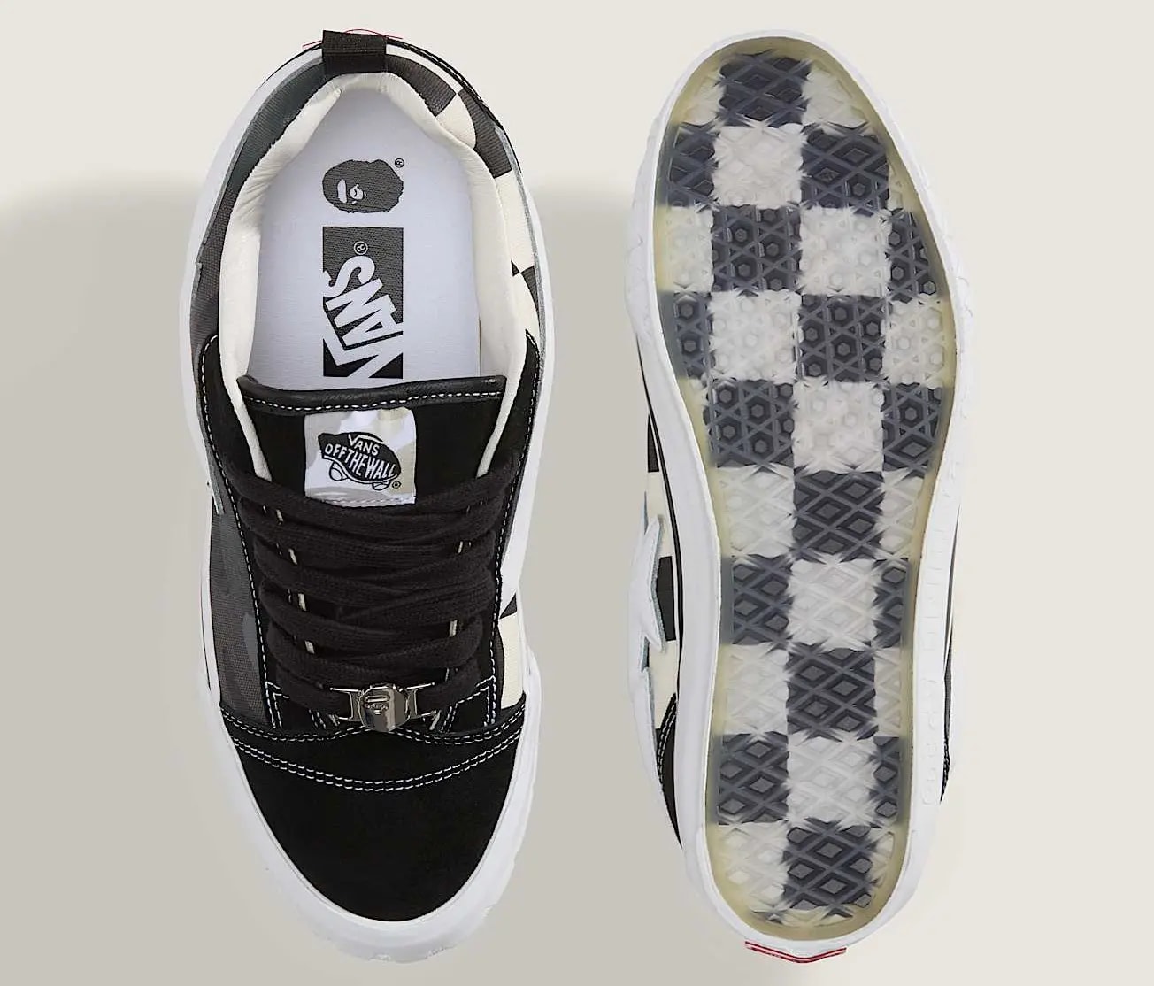 Giày Vans x BAPE Knu Skool 'Camo Black' VN000Z3929B — ảnh 5