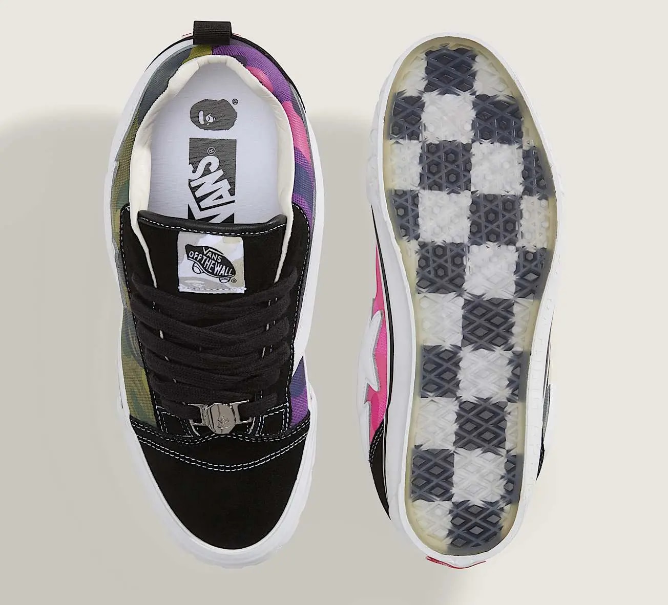 Giày Vans x BAPE Knu Skool 'Camo Green' VN000Z39W09 — ảnh 5