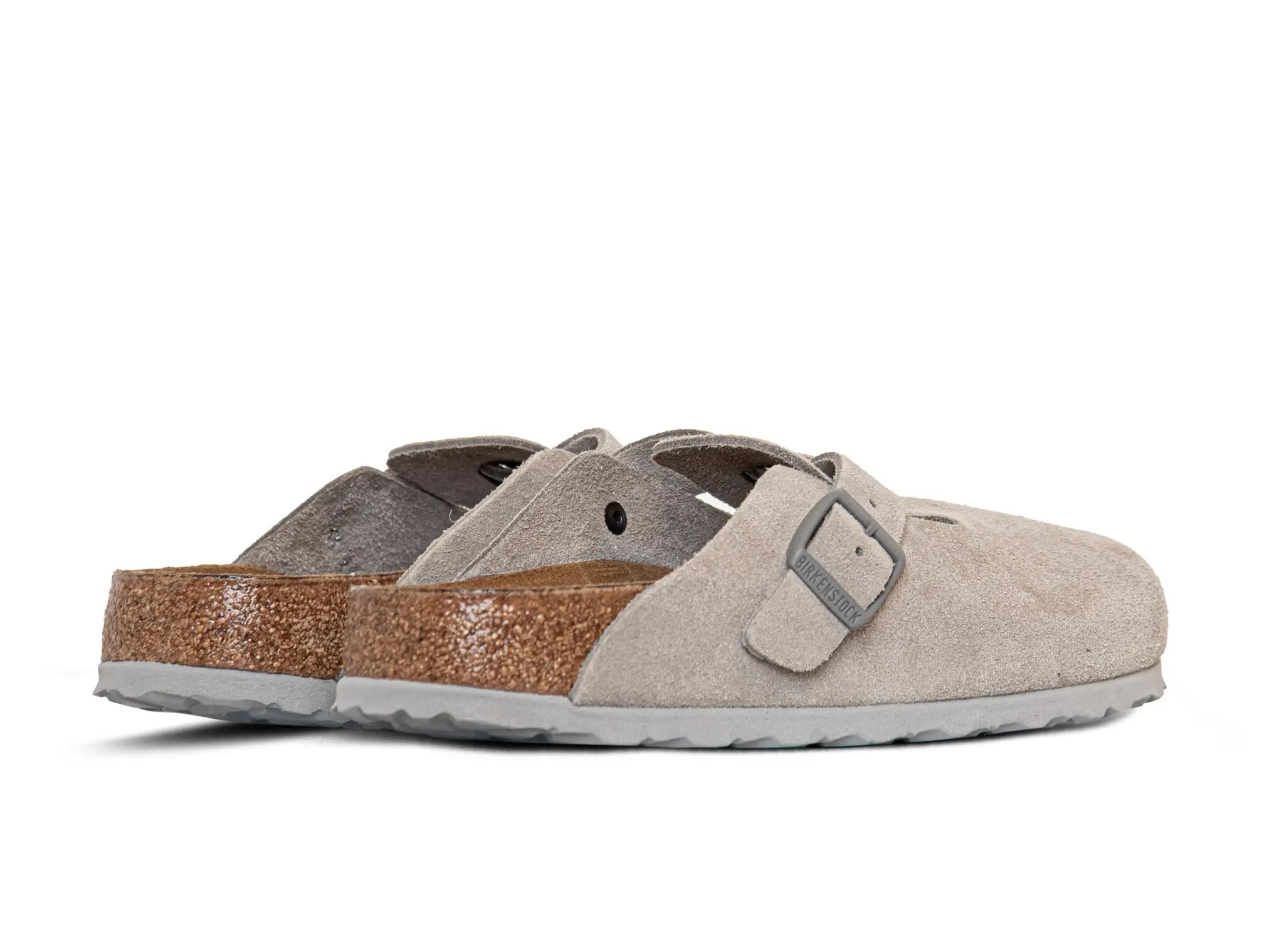 Dép Birkenstock Boston Suede Leather 'Stone Coin' 1027751 — ảnh 5