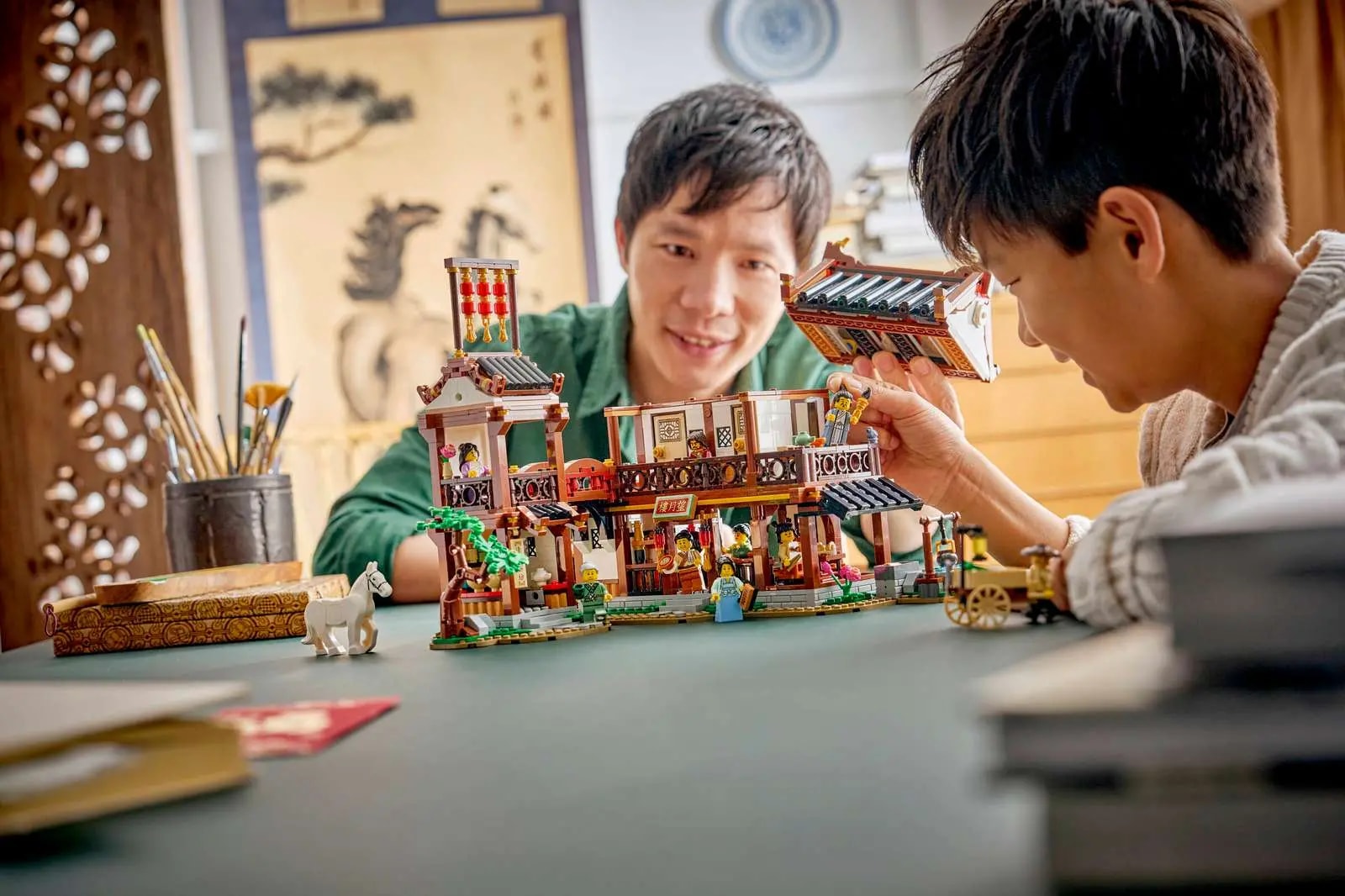 Mô hình Lego Ancient Moon-Gazing Inn 80121 — ảnh 4