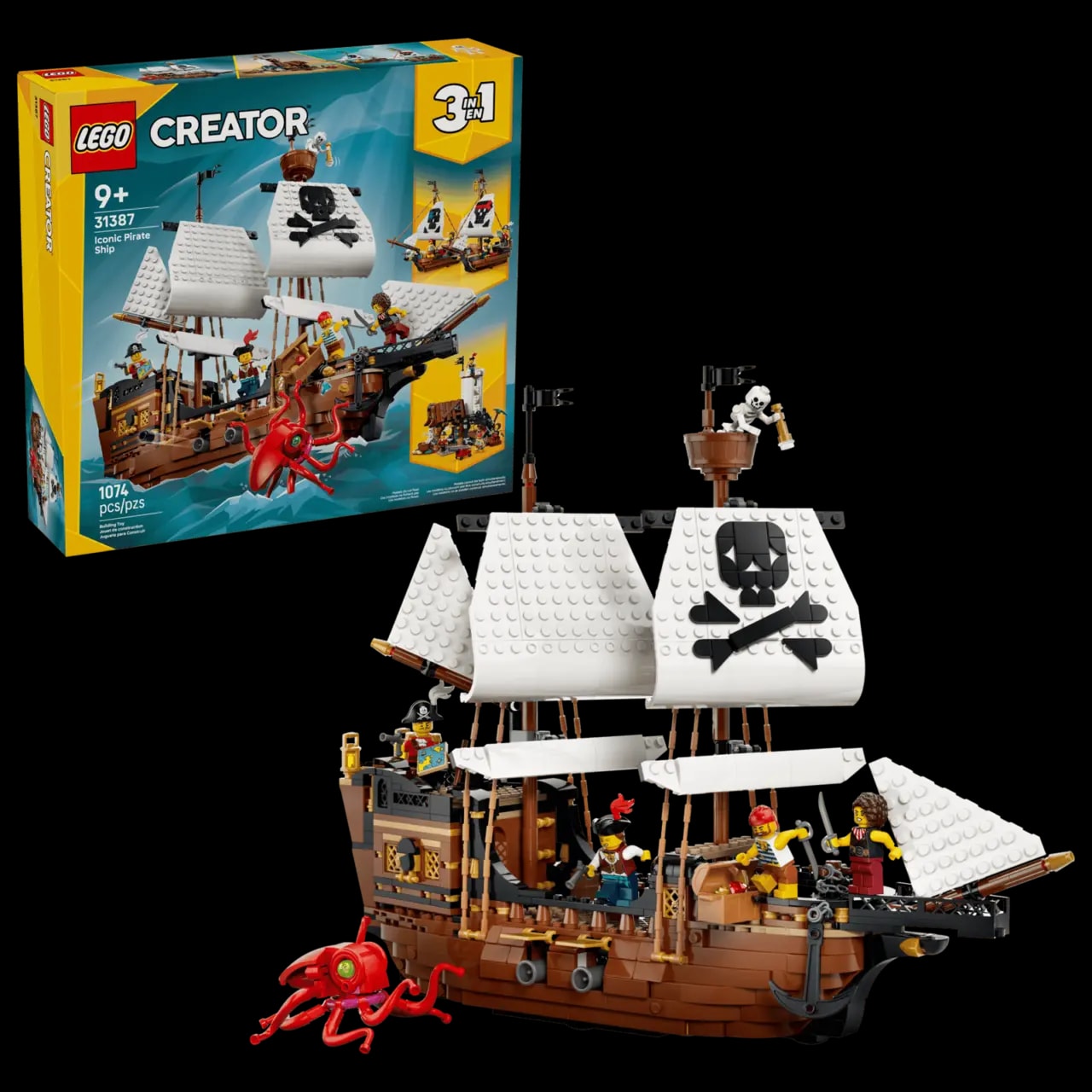 Mô hình Lego Iconic Pirate Ship 31387 — ảnh 5