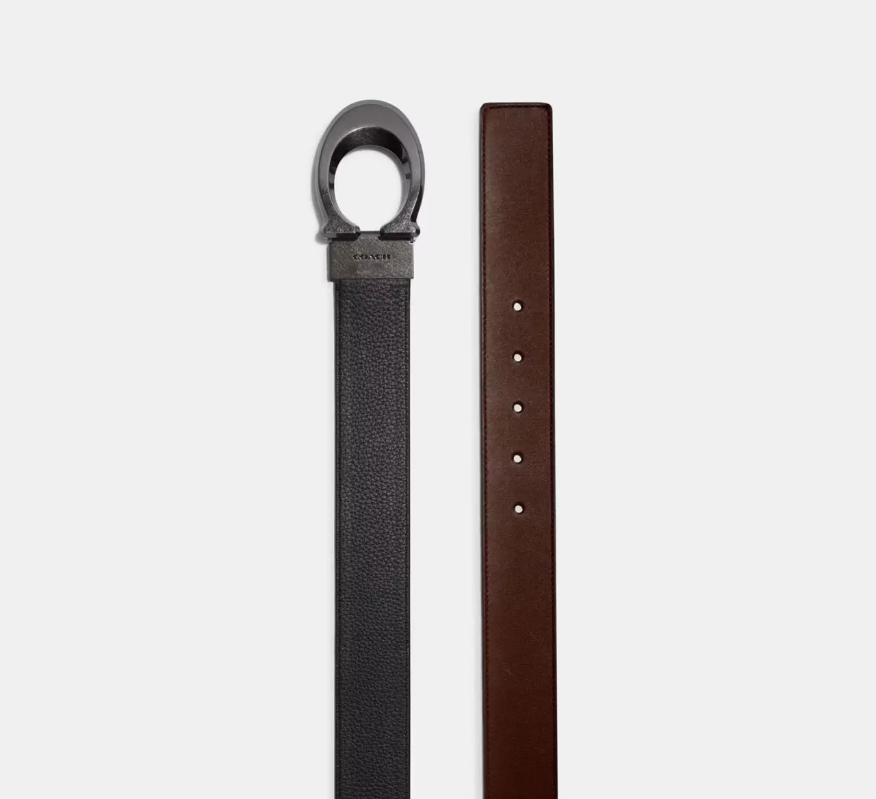 Thắt Lưng Coach Reversible Belt 'Black Brown' 91305-QBLVW — ảnh 4