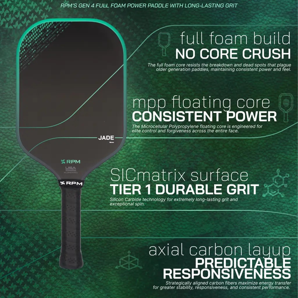 Vợt Pickleball RPM Jade Elongated — ảnh 4