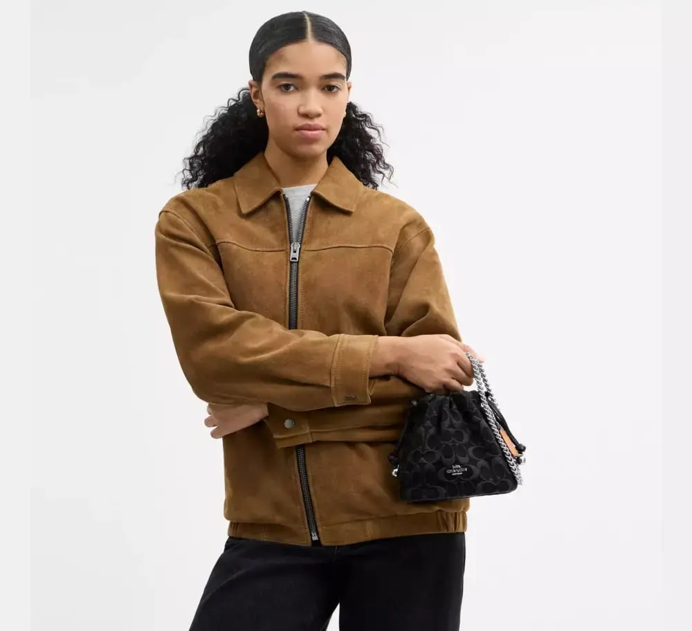 Túi Coach Faye Mini Drawstring Bag ‘Black’ CCZ45-SVBK — ảnh 3