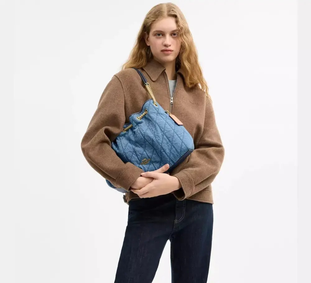 Túi Coach Evelyn Shoulder Bag 'Indigo' CDC02-IMTYV — ảnh 2