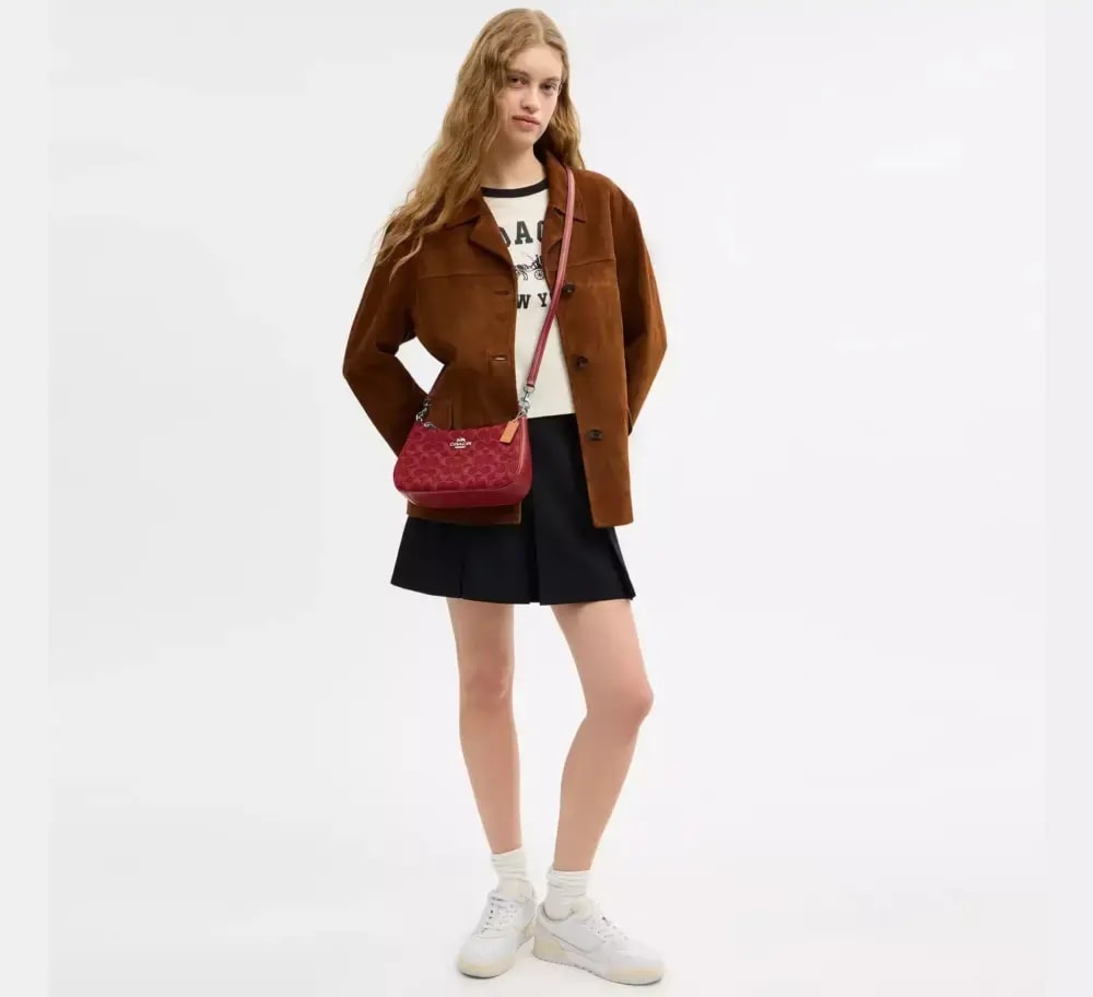 Túi Coach Teri Shoulder Bag ‘True Red’ CDE43-SVDN8 — ảnh 2