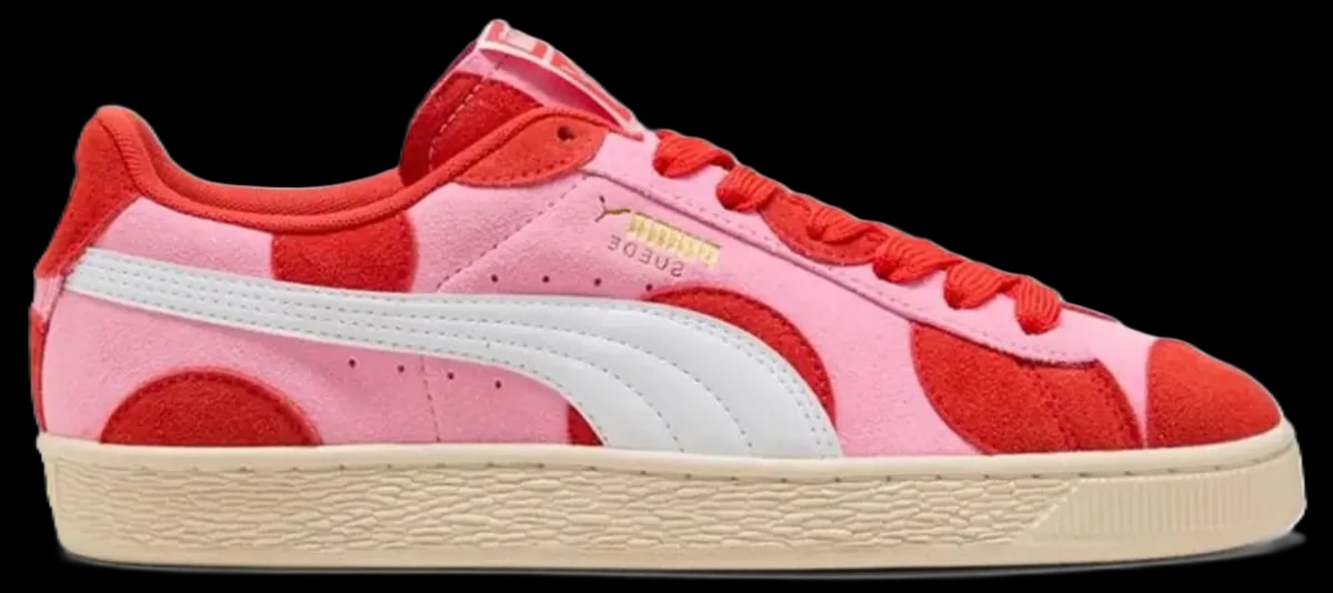 Giày Puma Suede Printed 'Pink Lilac Red' 409147-01 — kich-thuoc: 37