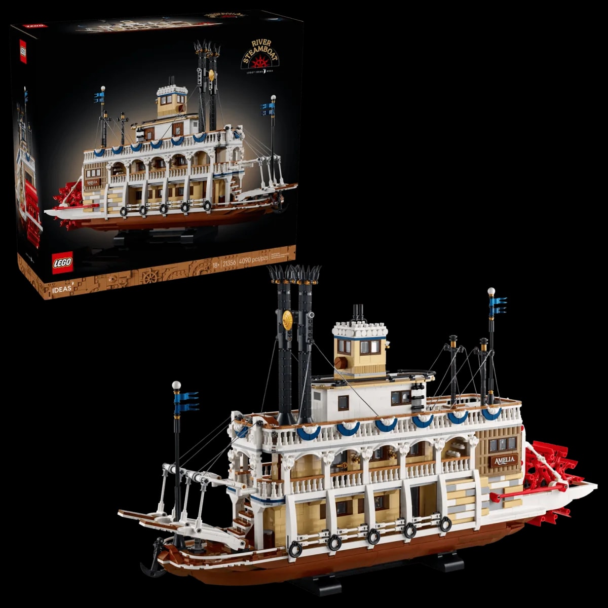 Mô hình Lego River Steamboat 21356 — ảnh 5