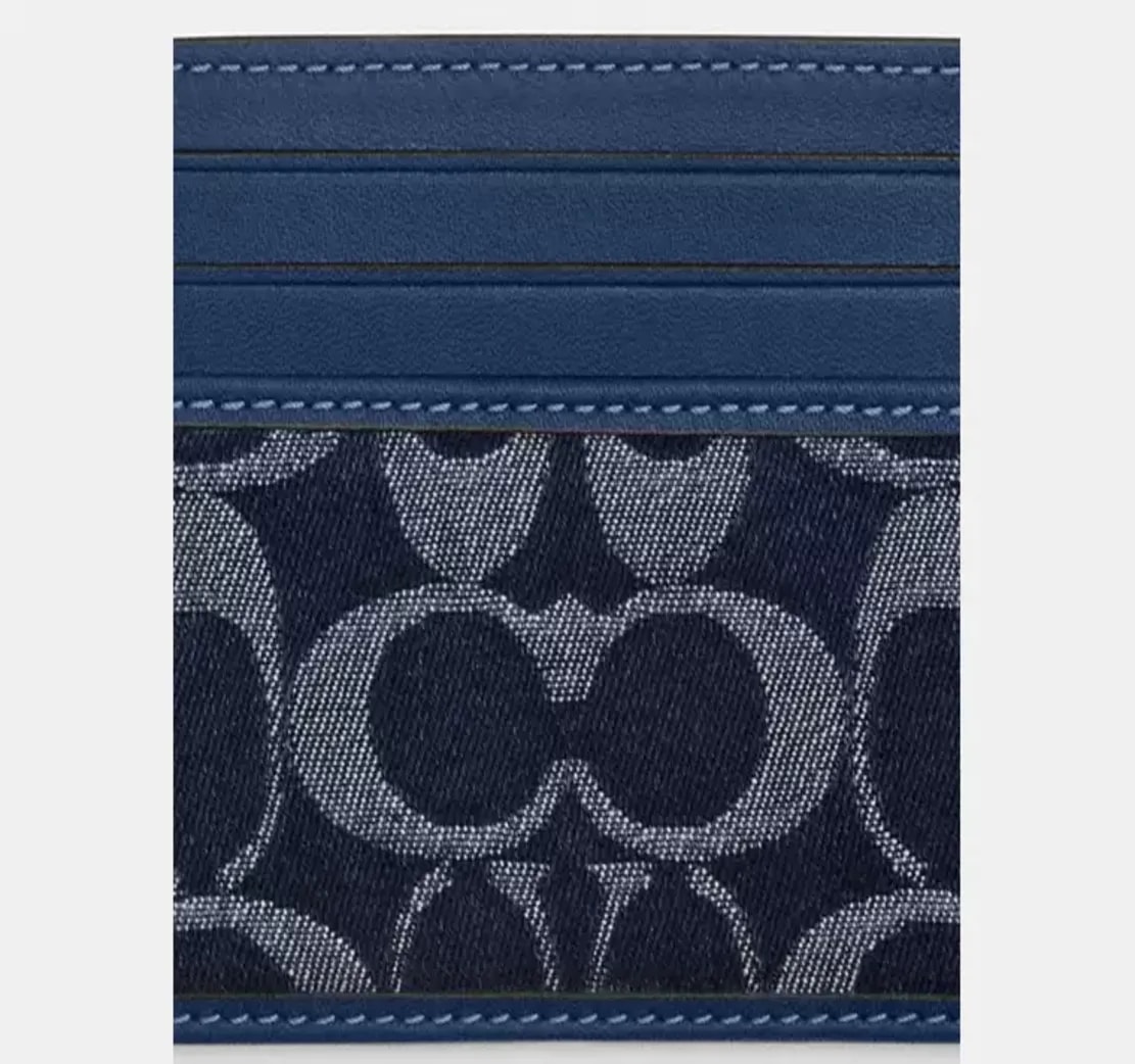 Ví Coach Slim Id Card Case 'Navy' CY907-SVXR9 — ảnh 4