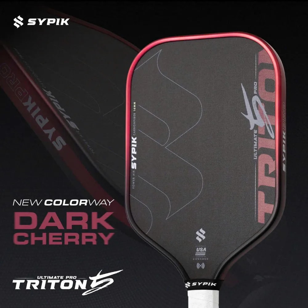 Vợt Pickleball Sypik Triton 5 Pro Ultimate 'Dark Cherry' — ảnh 2