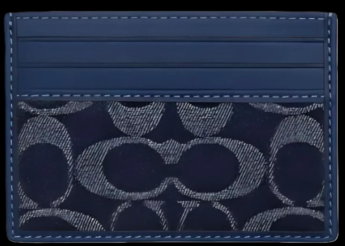 Ví Coach Slim Id Card Case 'Navy' CY907-SVXR9