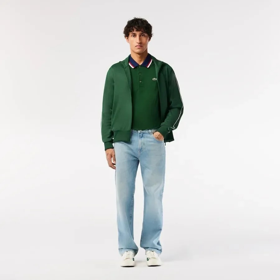 Áo Lacoste Stretch Color-Block Collar Cuffs 'Green' PH3461-10-132 — ảnh 4
