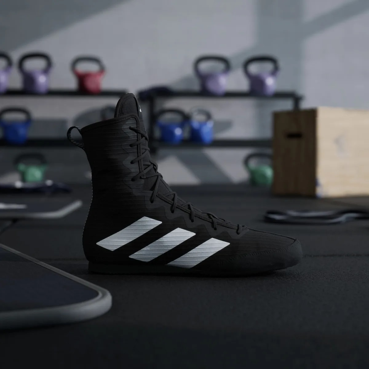Giày Adidas Box Hog 4 'Black Cloud White' JS4684 — ảnh 2