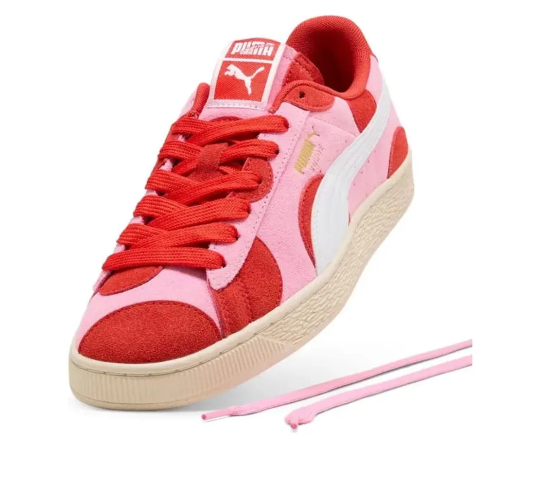 Giày Puma Suede Printed 'Pink Lilac Red' 409147-01 — ảnh 3
