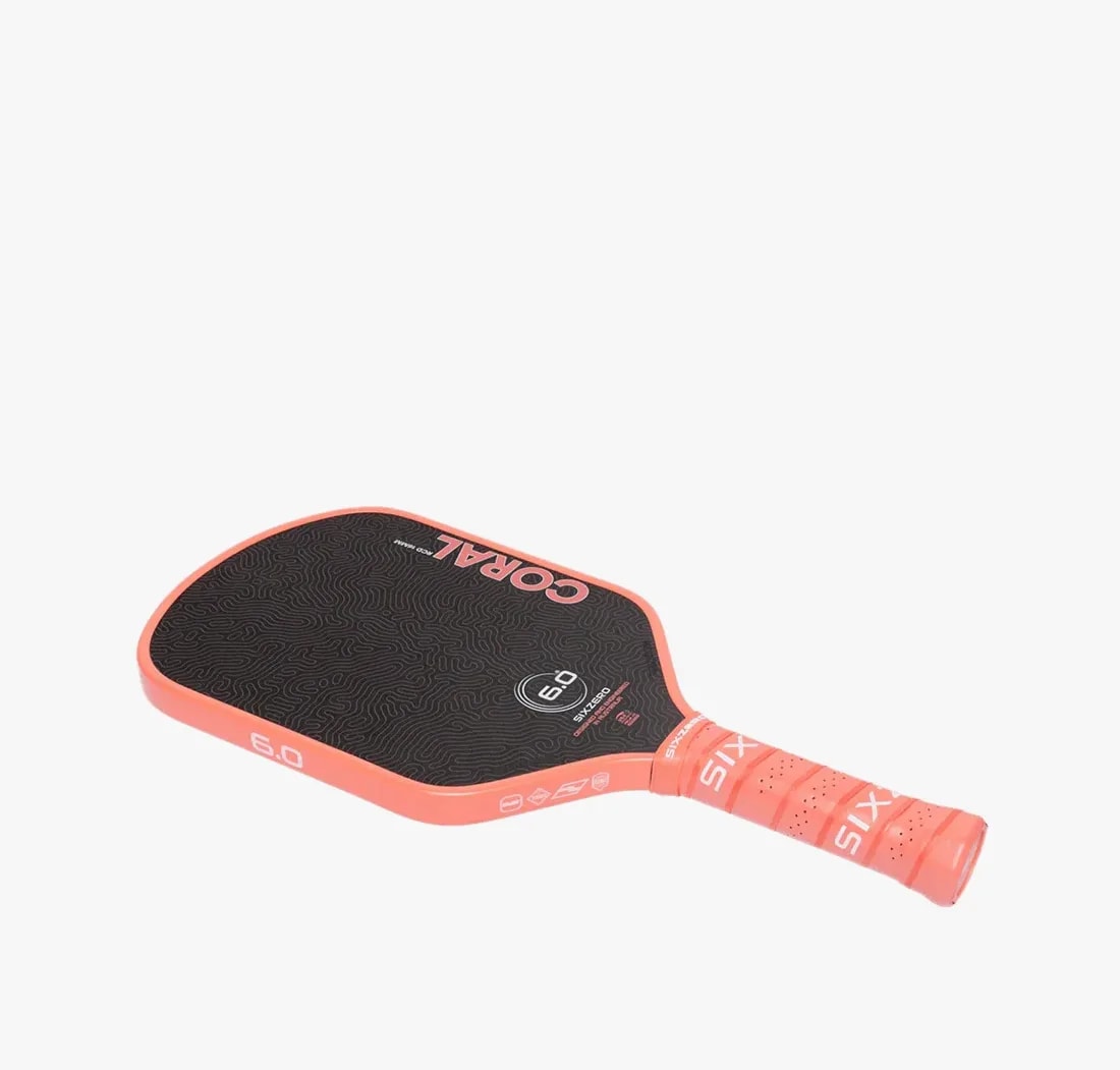 Vợt Pickleball Six Zero Coral 6.0 Elongated 'Coral Pink' — ảnh 4