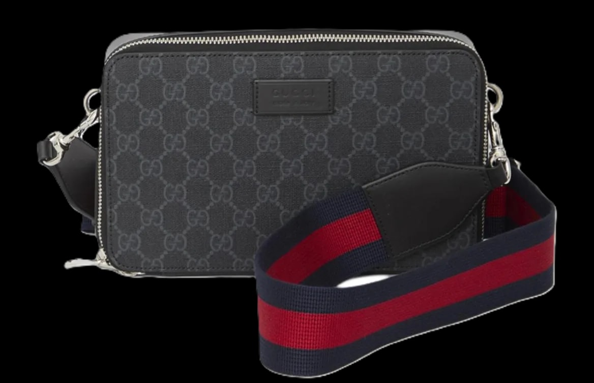 Túi Nam Gucci Crossbody Canvas Bag 'Black' 774161-K5RLN-1095