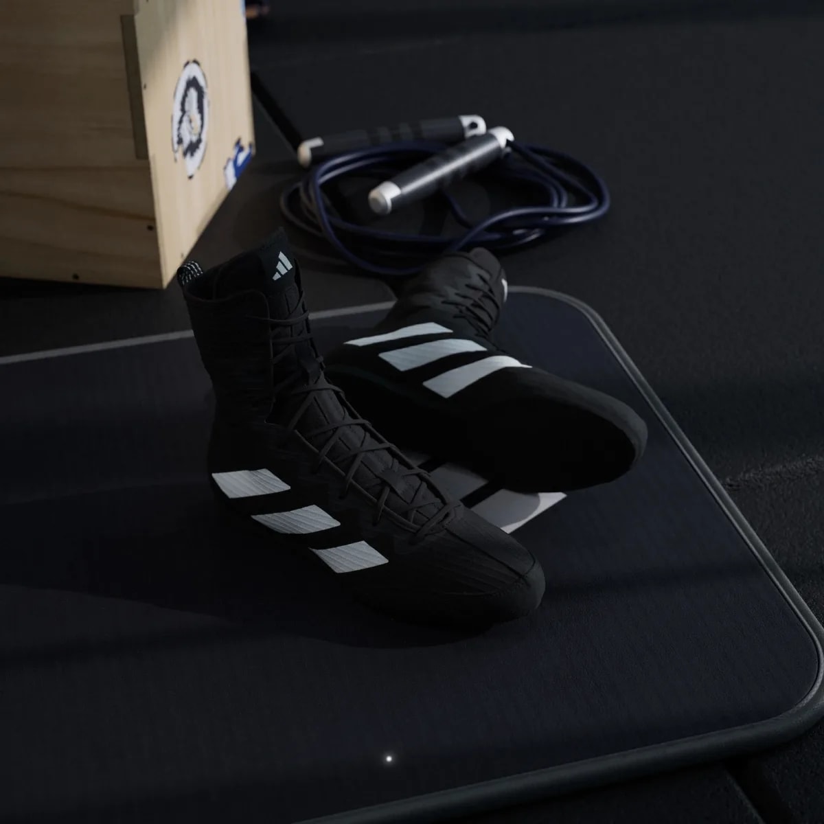 Giày Adidas Box Hog 4 'Black Cloud White' JS4684 — ảnh 5
