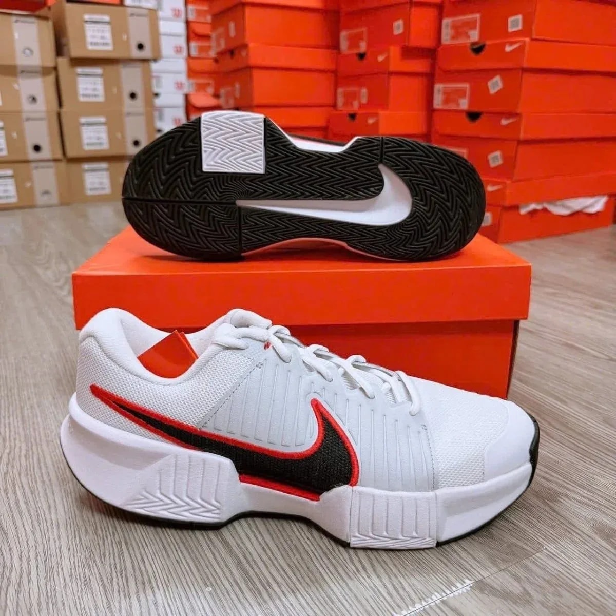 Giày Nike GP Challenge Pro 'White Black Light Crimson' IF7052-101 — ảnh 3
