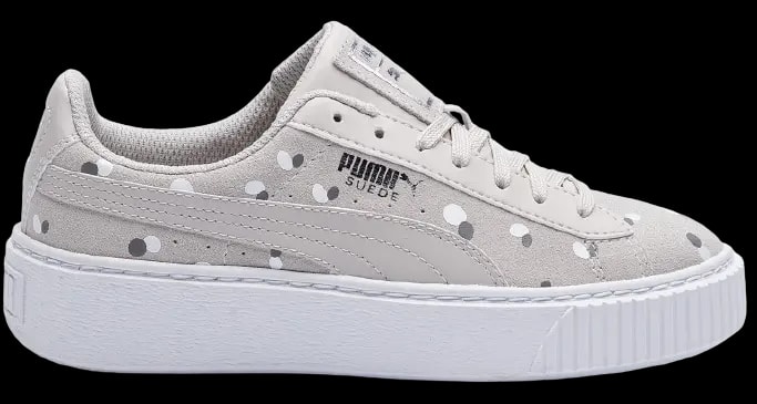 Giày Puma Suede Platform Dots Jr 'Silver Gray' 368991-02 — kich-thuoc: 39 Giày Puma Suede Platform Dots Jr 'Silver Gray' 368991-02 — kich-thuoc: 39