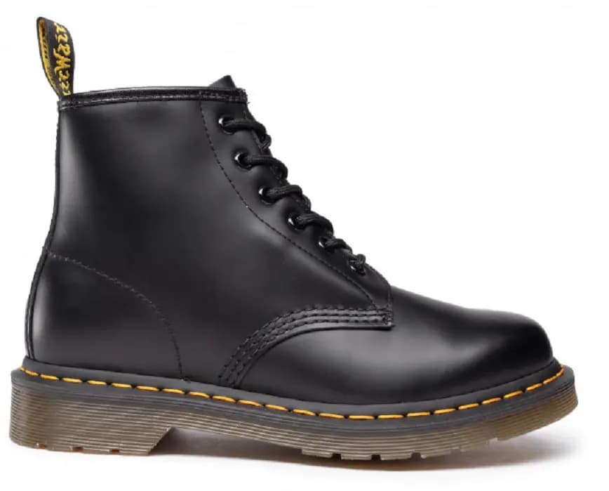 Giày Dr. Martens 101 Black Smooth Leather Lace Up Boots 26230001 Giày Dr. Martens 101 Black Smooth Leather Lace Up Boots 26230001