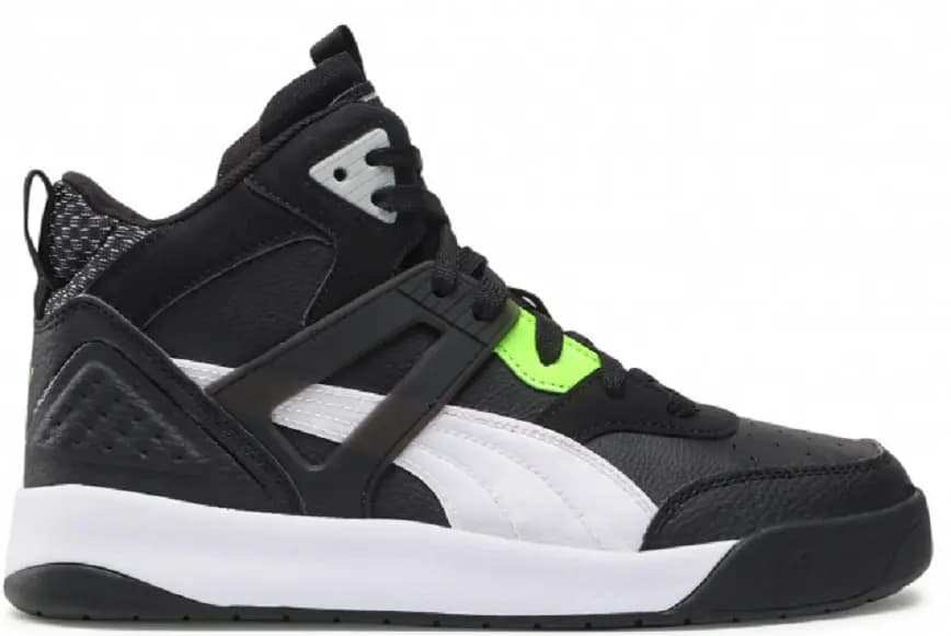 Giày Puma Backcourt Mid Cyber Week Puma Black White Green Glare 381129-02 Giày Puma Backcourt Mid Cyber Week Puma Black White Green Glare 381129-02