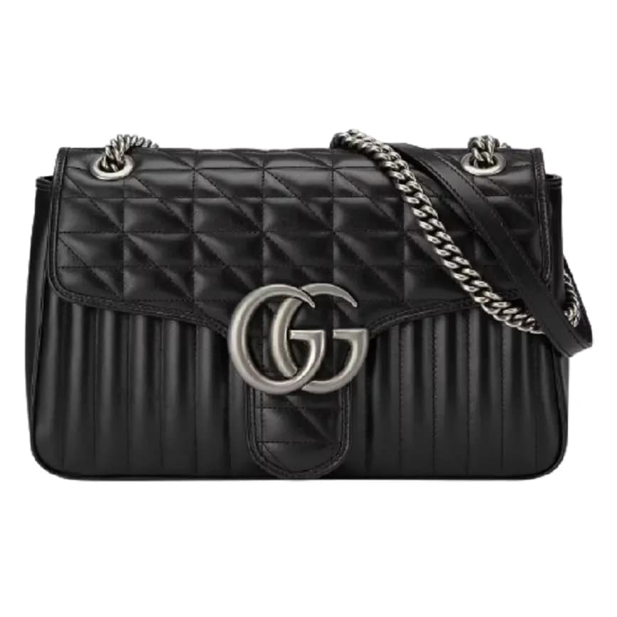 Túi Gucci GG Marmont Medium Shoulder Black Leather 443496-UM8AN-1000 Túi Gucci GG Marmont Medium Shoulder Black Leather 443496-UM8AN-1000