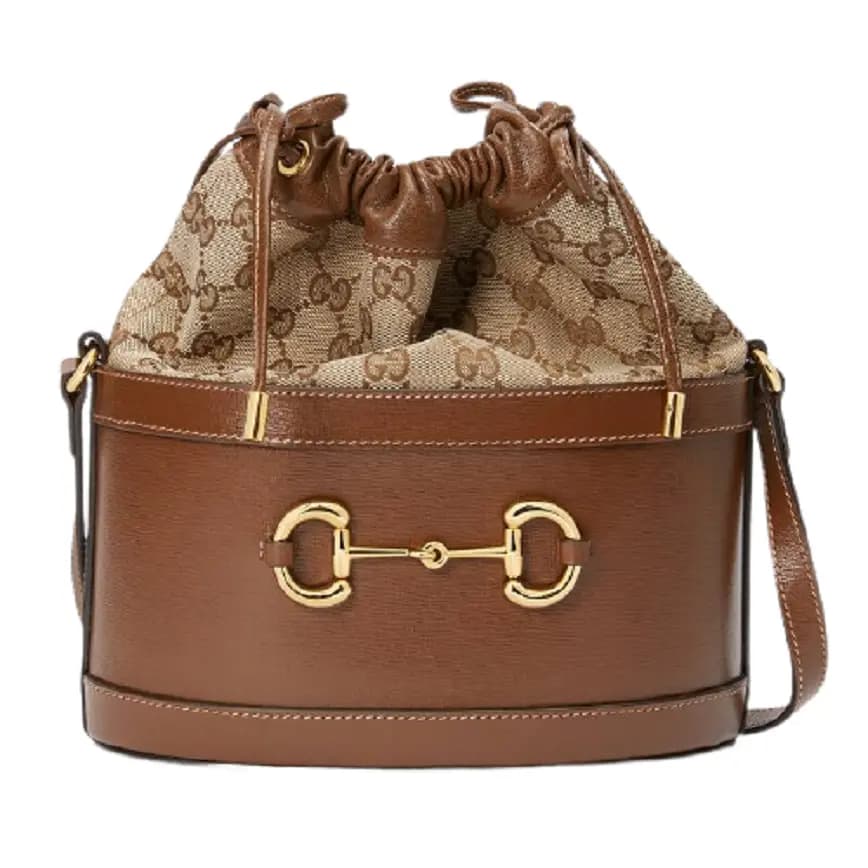 Túi Gucci Brown Gucci Horsebit 1955 Bucket Bag 602118 1DBUG 2363 Túi Gucci Brown Gucci Horsebit 1955 Bucket Bag 602118 1DBUG 2363