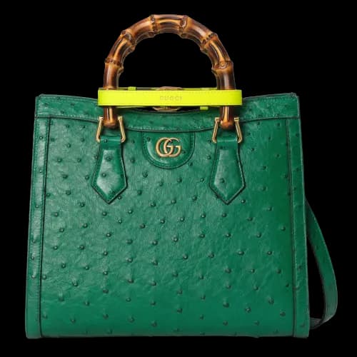 Túi Gucci Diana Small Ostrich Tote Bag 66019-5EY0K-T3177 Túi Gucci Diana Small Ostrich Tote Bag 66019-5EY0K-T3177