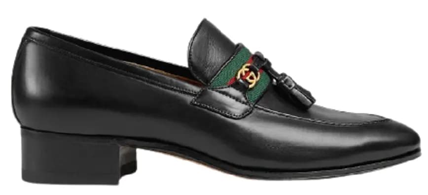 Giày Gucci Loafer With Web And Interlocking G 624316 1W610 1066 Giày Gucci Loafer With Web And Interlocking G 624316 1W610 1066