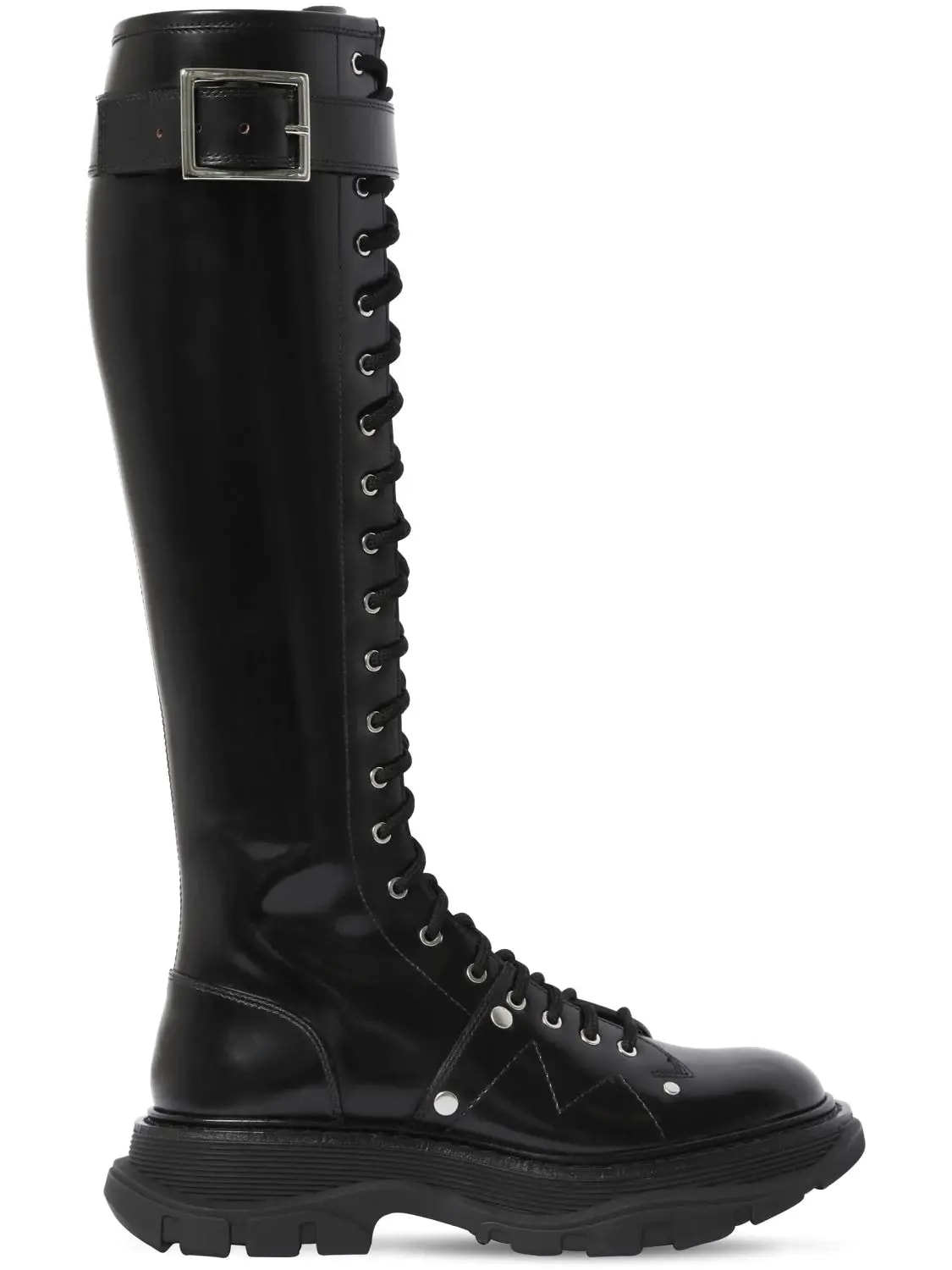 Giày Alexander McQueen Tread Lace Up Boot 595466-WHZ81-1081 — kich-thuoc: 35.5 Giày Alexander McQueen Tread Lace Up Boot 595466-WHZ81-1081 — kich-thuoc: 35.5