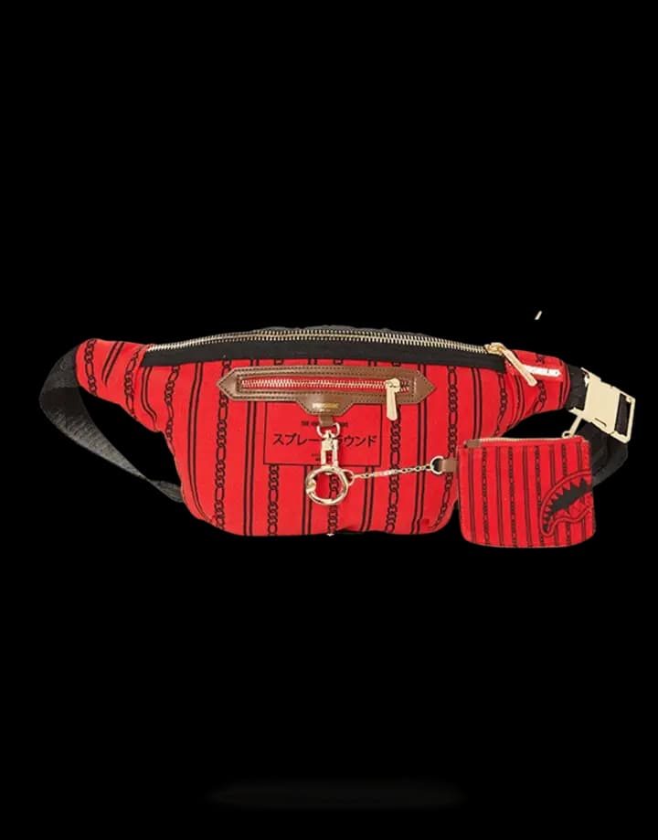 Sprayground Reverse Shark In Paris Crossbody 'Red' Sprayground Reverse Shark In Paris Crossbody 'Red'
