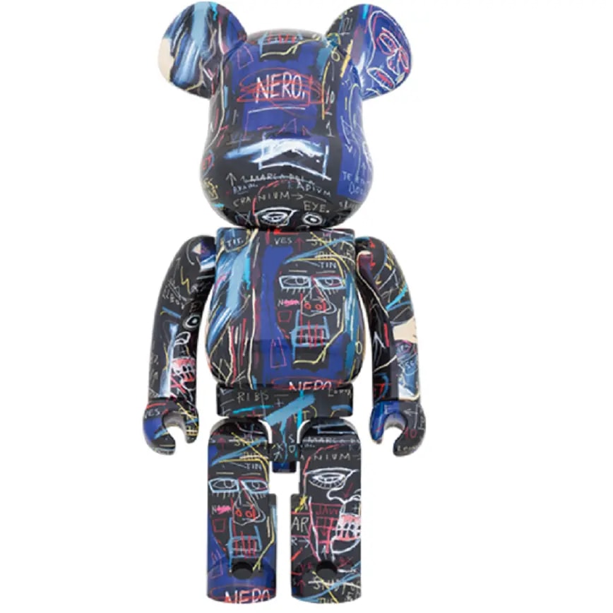 Mô Hình Bearbrick Basquiat Ver 7 — kich-thuoc: 100% + 400% Mô Hình Bearbrick Basquiat Ver 7 — kich-thuoc: 100% + 400%