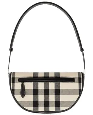 Túi Burberry Small Check Canvas and Leather Olympia Bag 'Buttermilk Beige Black' Túi Burberry Small Check Canvas and Leather Olympia Bag 'Buttermilk Beige Black'