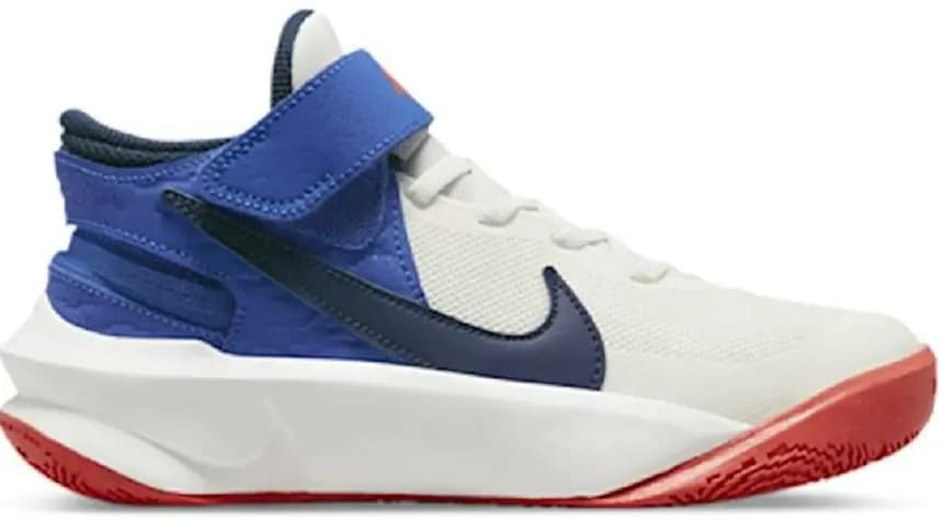 Giày Nike Team Hustle D 10 FlyEase Older Kids' 'White Blue' DD7303-103 Giày Nike Team Hustle D 10 FlyEase Older Kids' 'White Blue' DD7303-103