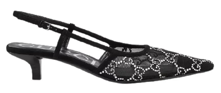 Giày Gucci Women's GG Slingback Pump 675829-F13A0-1000 Giày Gucci Women's GG Slingback Pump 675829-F13A0-1000