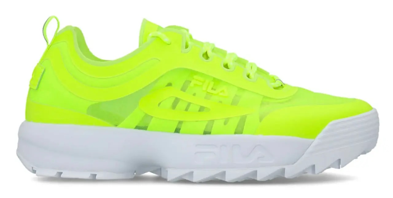 Giày Fila Disruptor Run Neon Lime 1010910-60M — kich-thuoc: 42 Giày Fila Disruptor Run Neon Lime 1010910-60M — kich-thuoc: 42